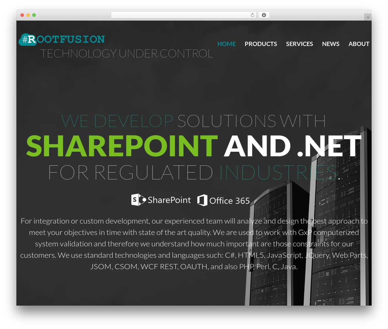cherry WordPress theme - rootfusion.com