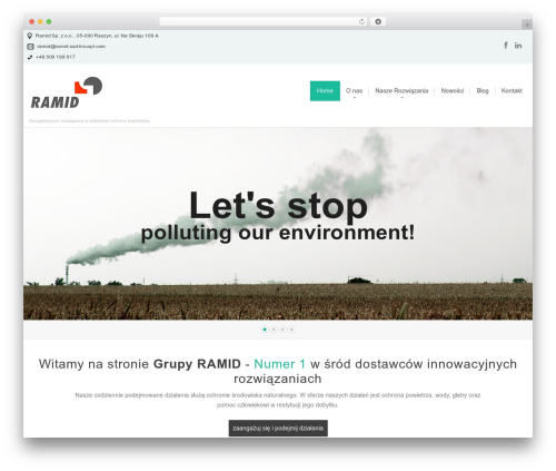 cherry WordPress theme - ramid.pl