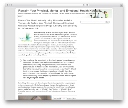 ClickBump WordPress theme - reclaimhealthnaturally.com