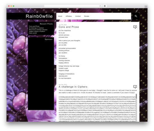 Corner theme WordPress - rainb0wfile.com