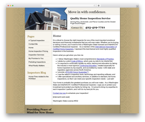 InspectorPages Basic WP theme - qhomeinspect.com