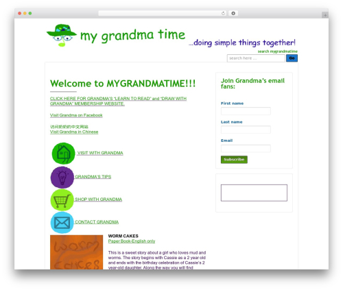 Responsive Pro WP theme - mygrandmatime.com