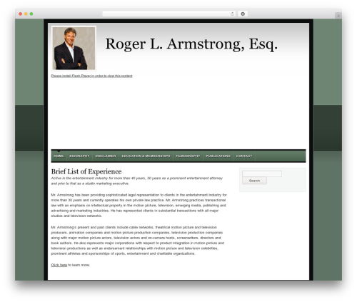 Roger WordPress theme - rogerlarmstrong.com Roger WordPress theme - rogerlarmstrong.com