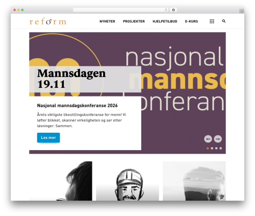 Screenpartner WordPress theme - reform.no