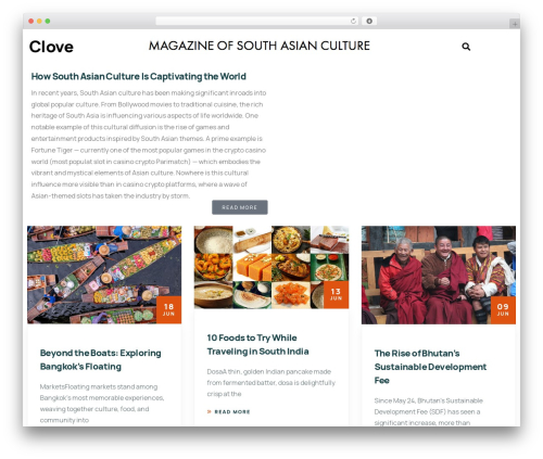 Paroti themer WordPress plugin - clovemagazine.com