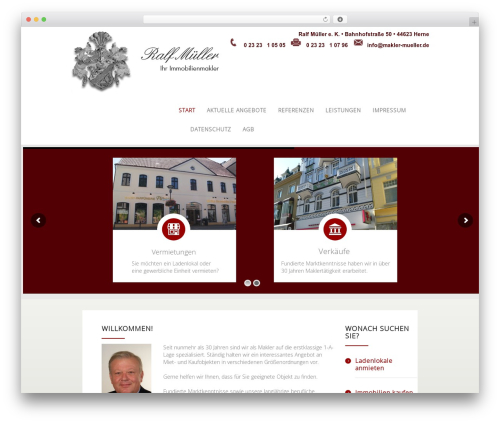 Theme WordPress Norma - makler-mueller.de