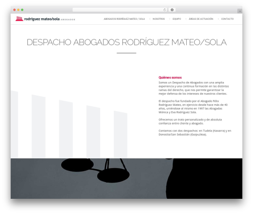 WordPress theme Attractor Theme - rodriguezmateosola.com