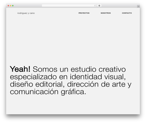 WP theme FlatFolio - rodriguezycano.com