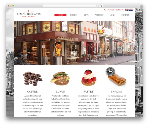YSD Basic top WordPress theme - renescroissanterie.nl