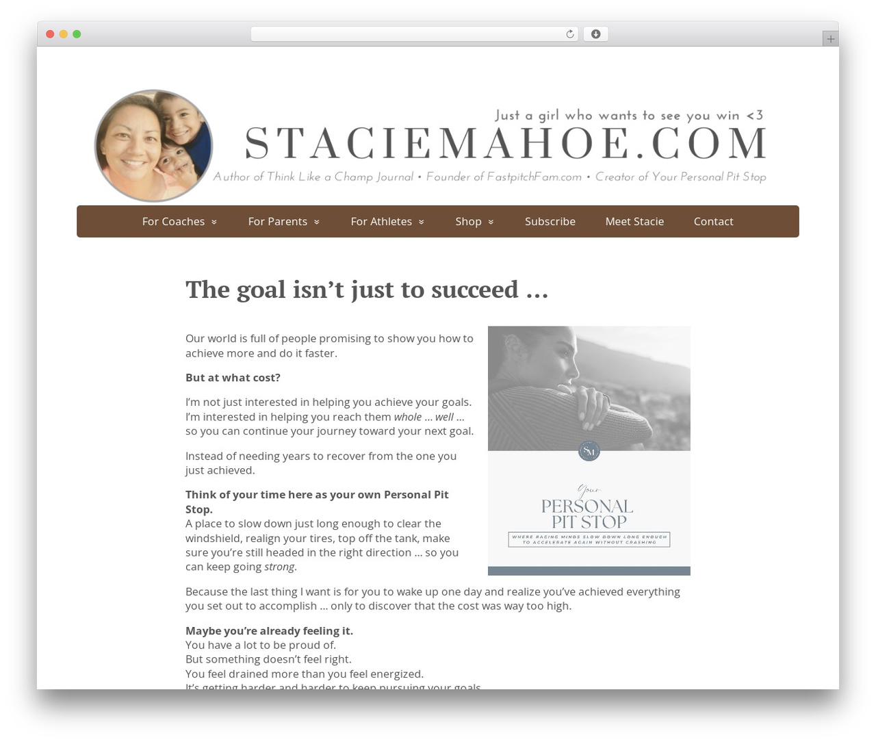 Basic WordPress page theme - staciemahoe.com