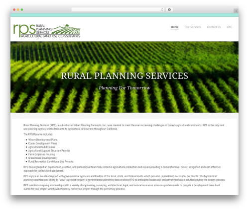 cherry WordPress theme - ruralplanningservices.com