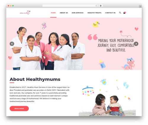 HouseMed WordPress theme - healthymum.in