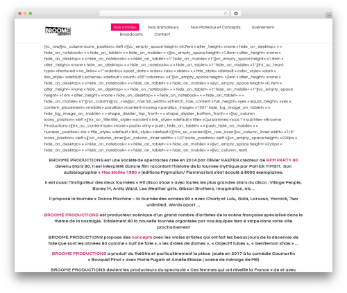 Sounder theme WordPress - broome-productions.com