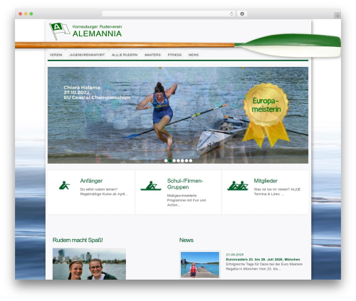 Theme WordPress WordPress Theme 1322 - ruderverein-alemannia.at
