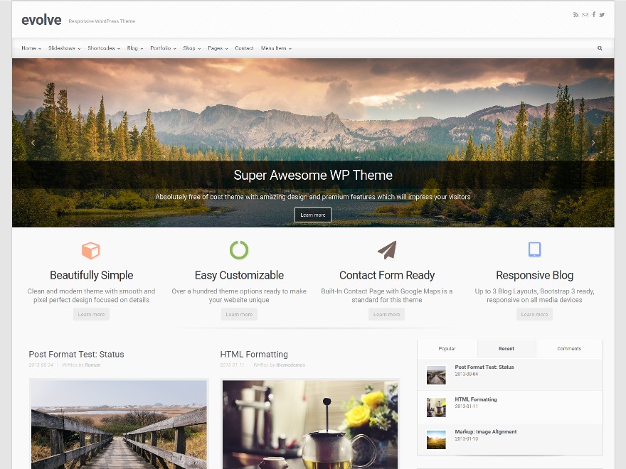 Theme WordPress evolveTheme URI: http://theme4press.com/evolve-multipurpose-wordpress-theme/Version: 3.3.0Description: evolve is a multi-purpose WordPress theme that has recently been redesigned as a full responsive 