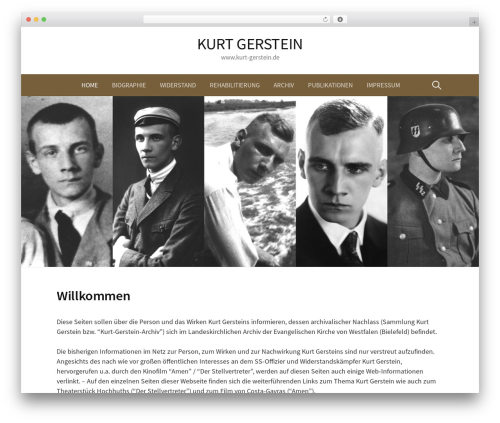 Theme WordPress First - kurt-gerstein.de