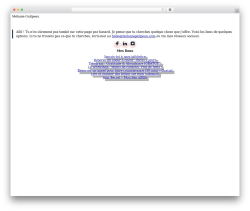 WordPress theme Etch Theme - melaniegalipeau.com