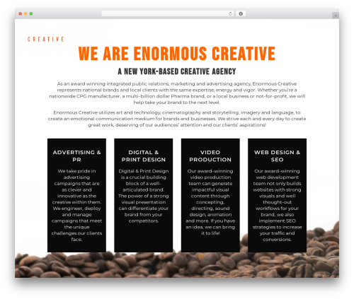 Bridge theme WordPress - enormouscreative.com