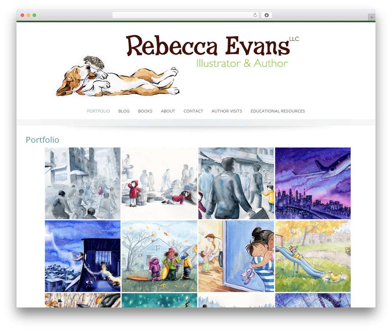 Emphasize WordPress theme - rebeccaevans.net