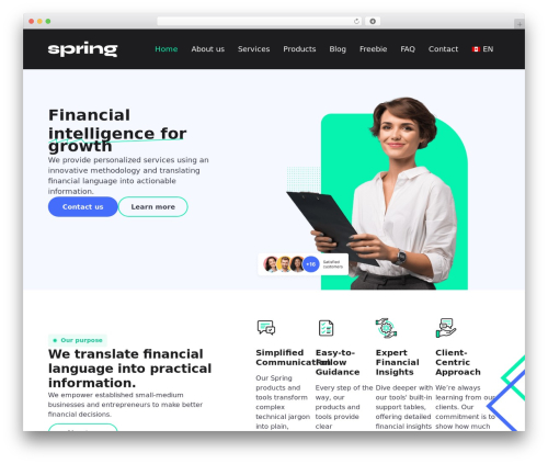 Hello Elementor WordPress theme - springma.com