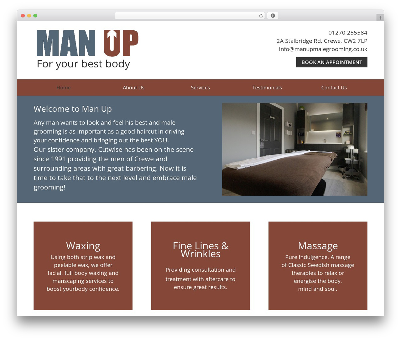JG Client Theme theme WordPress - manupmalegrooming.co.uk