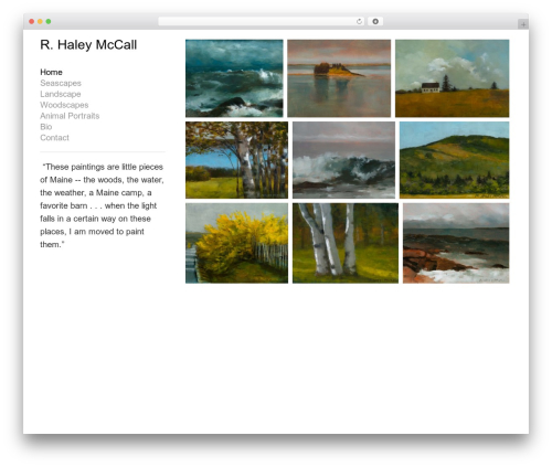Milo WordPress theme - rebeccahaleymccall.com
