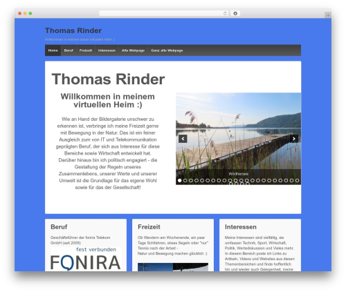 Responsive WordPress theme - rinder.at