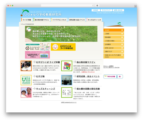 Revolve Theme WordPress theme design - rise.gr.jp