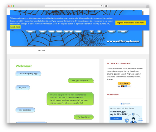 Sparkling WordPress theme - cellarweb.com