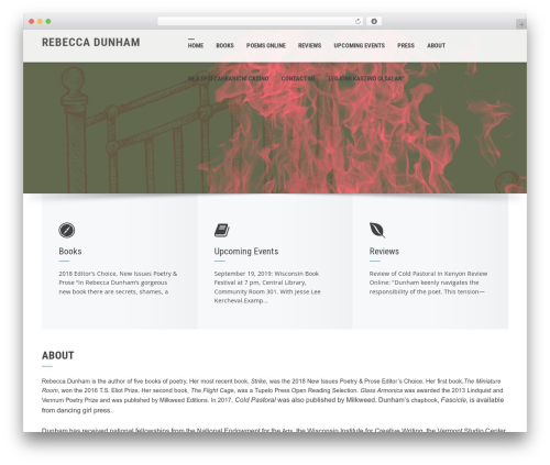 Square free WP theme - rebeccadunham.com