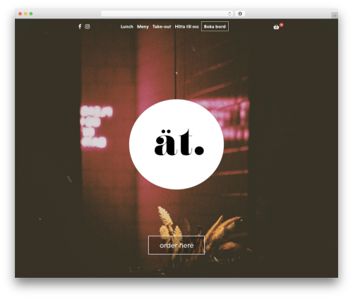 Storefront theme WordPress - restaurang.at