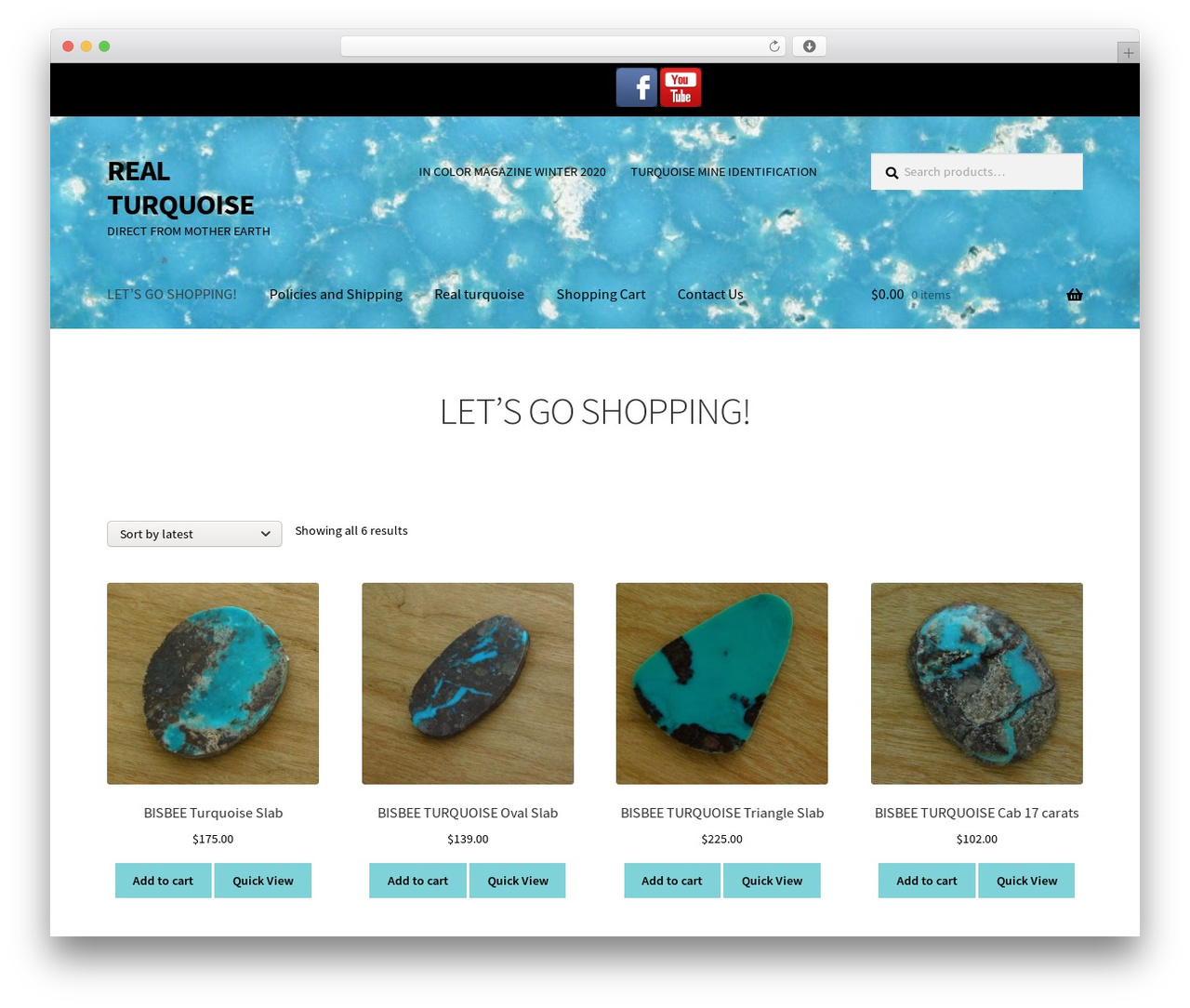 Storefront WordPress store theme - realturquoise.com