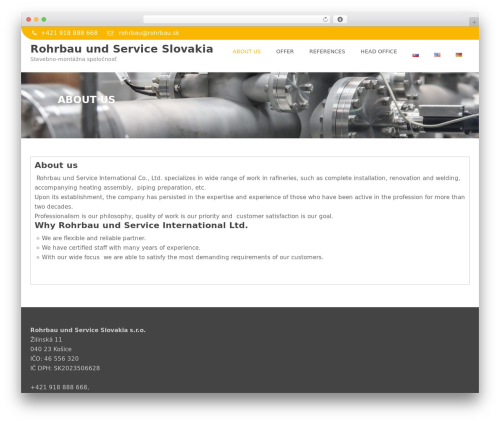 Theme WordPress Ample Construction - rohrbau.sk Theme WordPress Ample Construction - rohrbau.sk