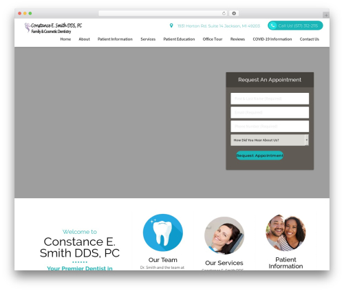 WordPress theme DoctorGenius Framework - jacksonsmiledoctors.com