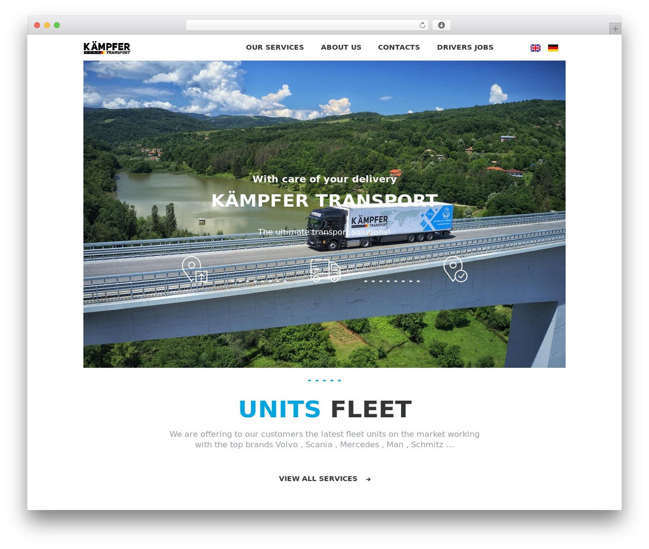 WordPress theme FreightCo - kampfertransport.net