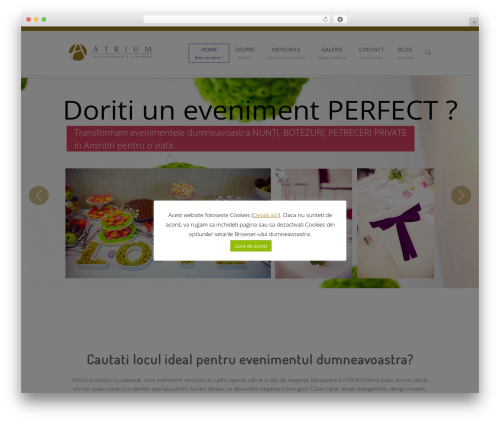 WordPress theme Gold - restaurantatrium.ro