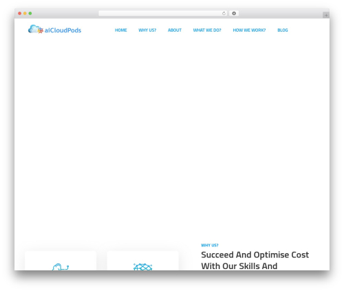 WordPress theme Perceptron - aicloudpods.com