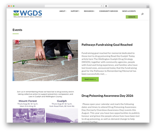 WordPress theme The7 Classic - wgdrugstrategy.ca