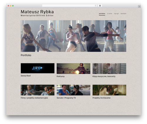 Workality WordPress theme - rybkamateusz.pl
