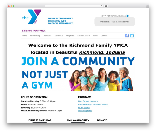 WP theme SimpleResponsive - richmondfamilyymca.org