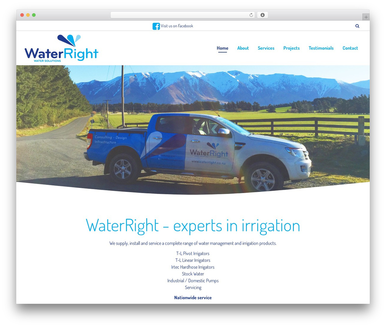 Angle theme WordPress - waterright.co.nz