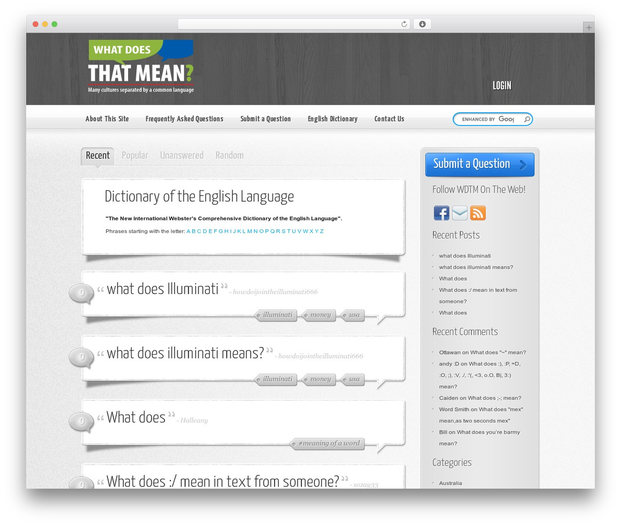 AskIt WordPress website theme - whatdoesthatmean.com AskIt WordPress website theme - whatdoesthatmean.com