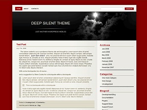 Best WordPress theme Deep Silent