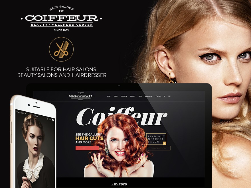 Coiffeur - Child medical WordPress theme