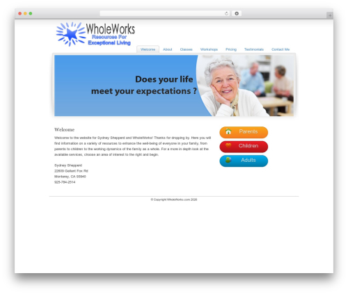 Cubit WordPress theme - wholeworks.org