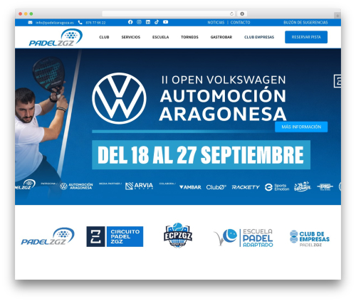 GeneratePress WordPress theme - padelzaragoza.es