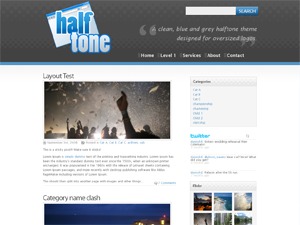 Halftone theme WordPress by Luis Zuno