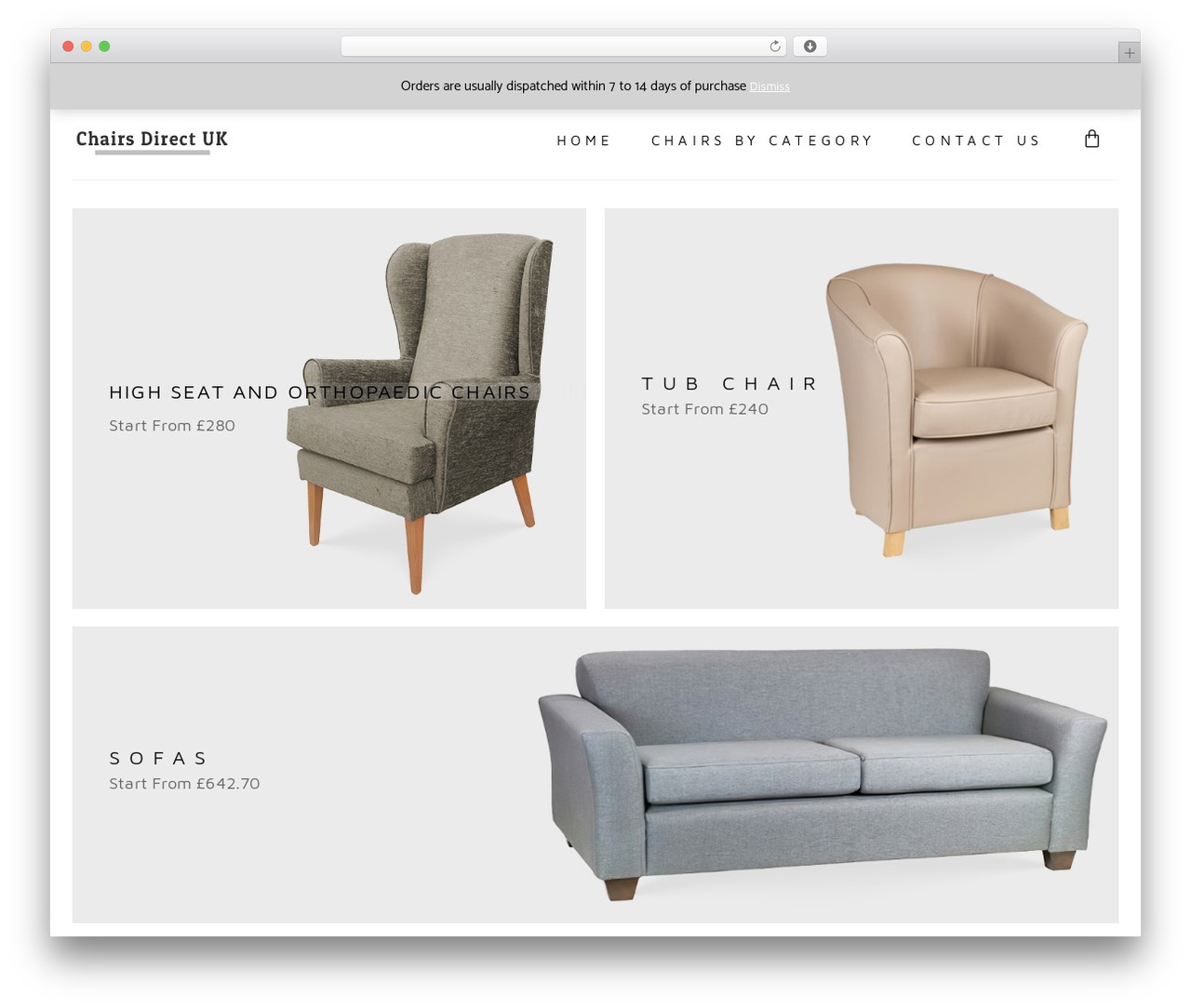 Hello Elementor free WordPress theme - chairsdirectuk.com