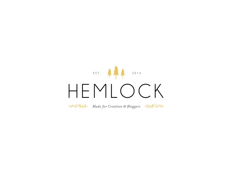 Hemlock WordPress blog template