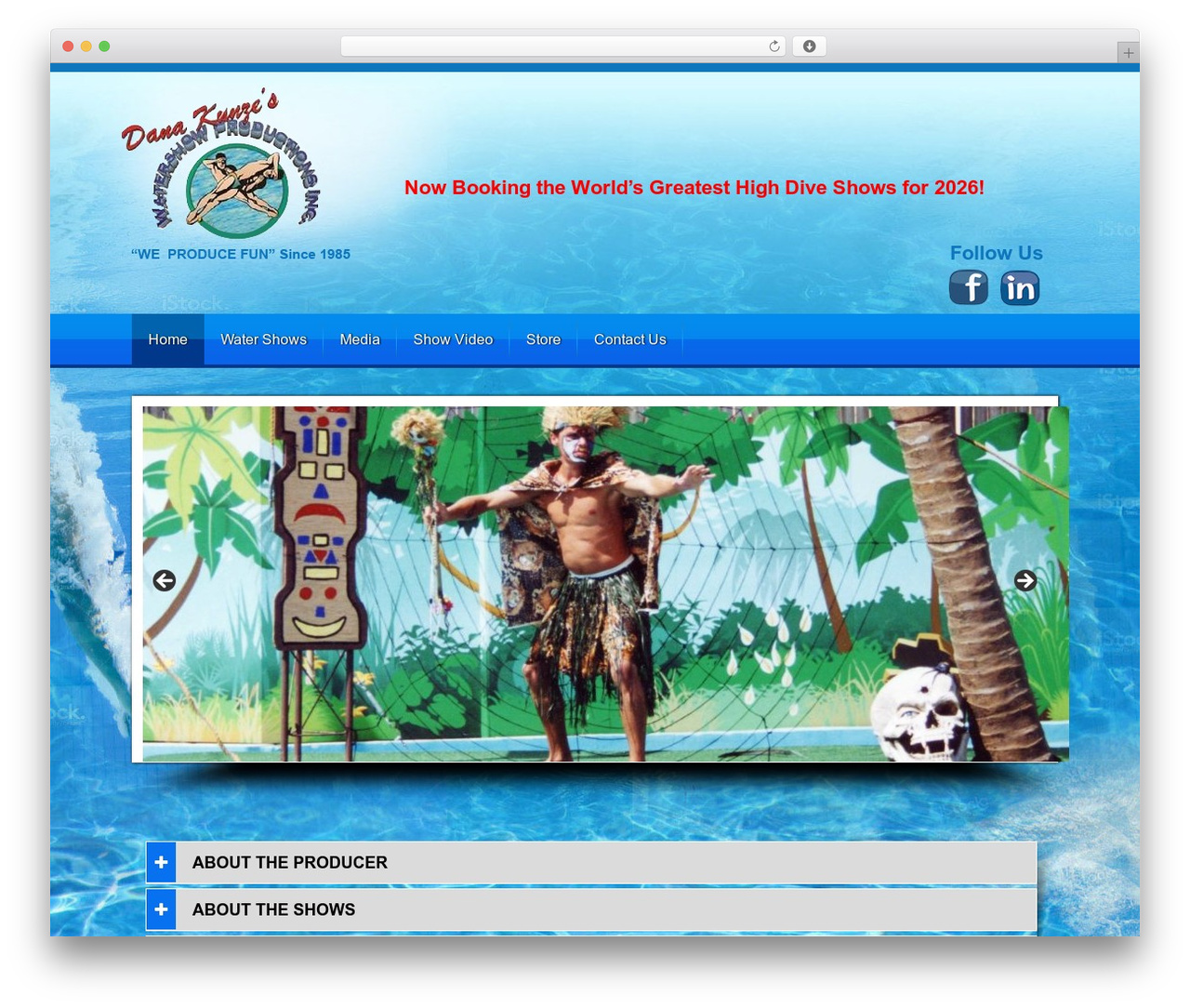 Highdiving premium WordPress theme - watershowproductions.com Highdiving premium WordPress theme - watershowproductions.com
